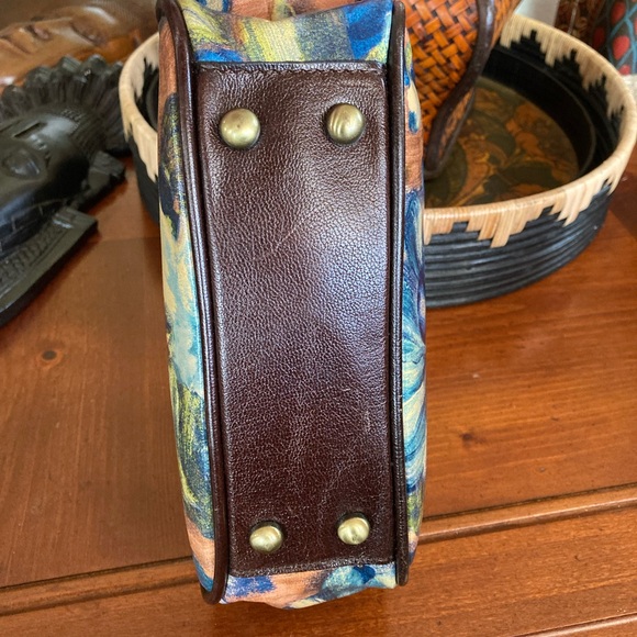 Patricia Nash Gracchi Floral Frame Satchel - Picture 11 of 12